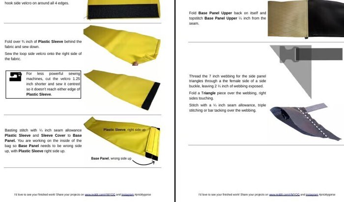 A photo of the 17 Litre Bikepacking Seat Pack Sewing Guide.