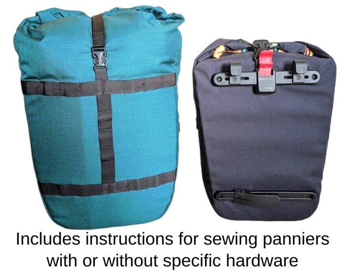 Panniers shown with or without specialist mounting hardware.