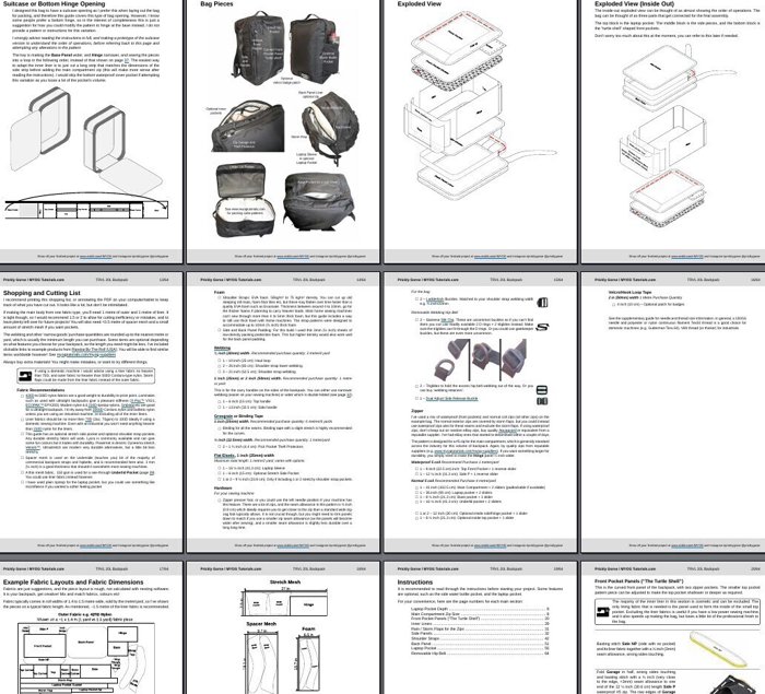 A photo of the TRVL 20L: Travel Backpack Sewing Guide – Airline Personal Item Sized.