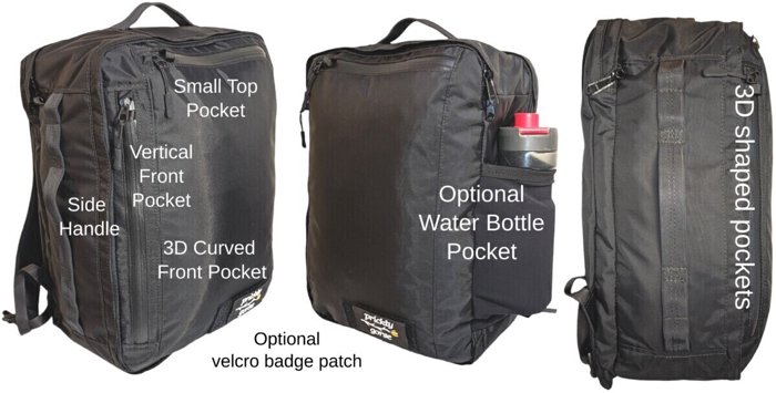 A photo of the TRVL 20L: Travel Backpack Sewing Guide – Airline Personal Item Sized.