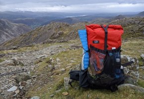 A photo of the 40 Litre Framed Ultralight Backpack In the Lake District