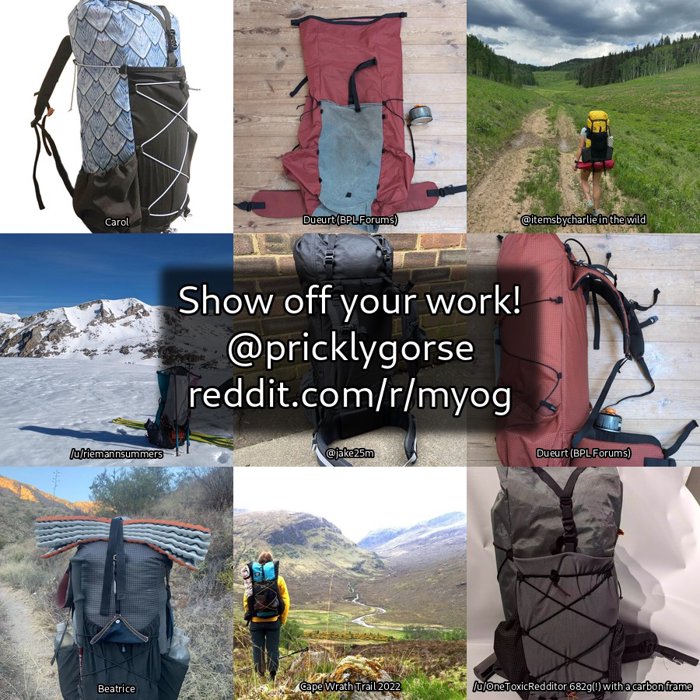 Montage of bags made by the community from this pattern