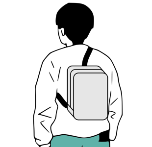 A photo of the tent peg bag.