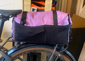 Carolyn adding stretchy pockets for extra snack storage