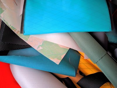 Photo of a pile of fabric offcuts