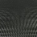 Swatch of black rubberized Hypalon or heavy PVC fabric