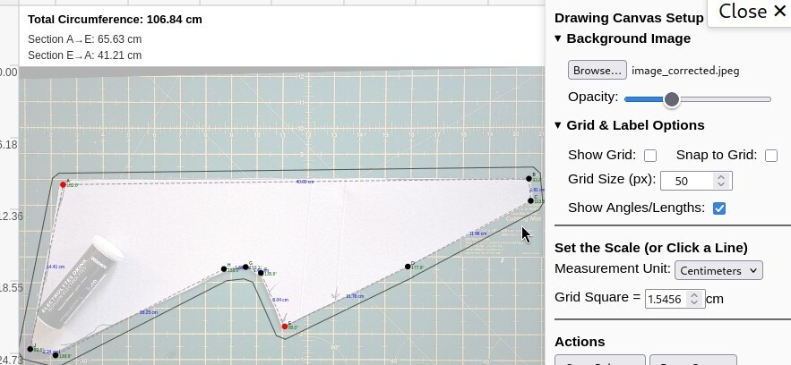 The background image controls.