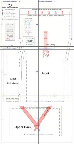 A photo of the Simple 3 Litre Roll Top Handlebar Bag.