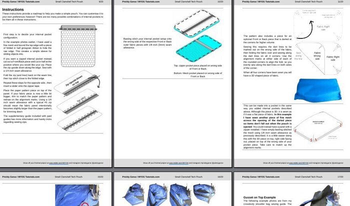 A photo of the Small Clamshell Essentials EDC Zip Pouch.