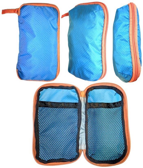 A photo of the Small Clamshell Essentials EDC Zip Pouch.