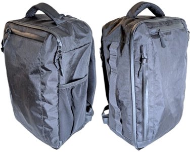 A photo of the TRVL 15L: Travel Backpack Sewing Guide – Airline Ryanair Personal Item Sized.